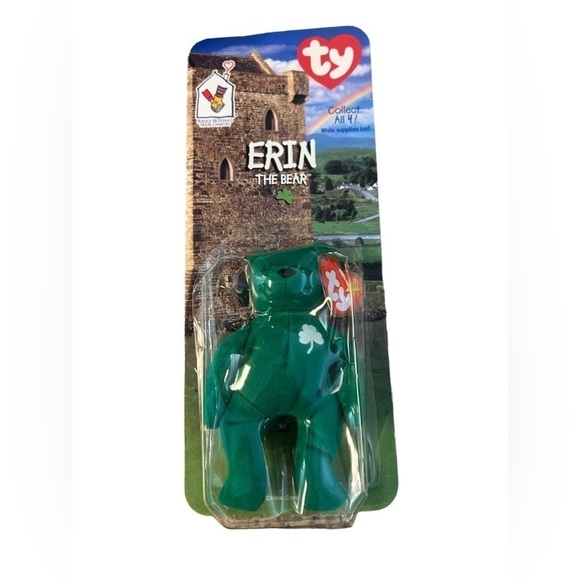 TY Beanie Baby "Erin the Bear" in original package - Picture 1 of 2